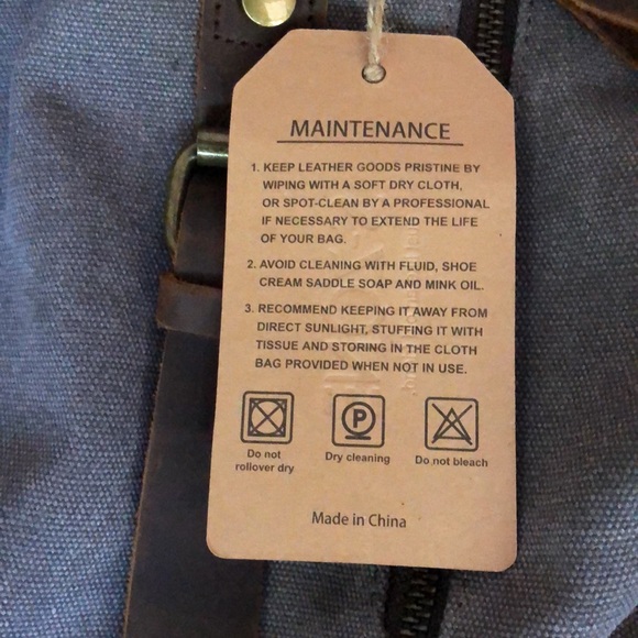 S-Zone 60L Canvas Weekender Duffle Bag - Picture 5 of 6